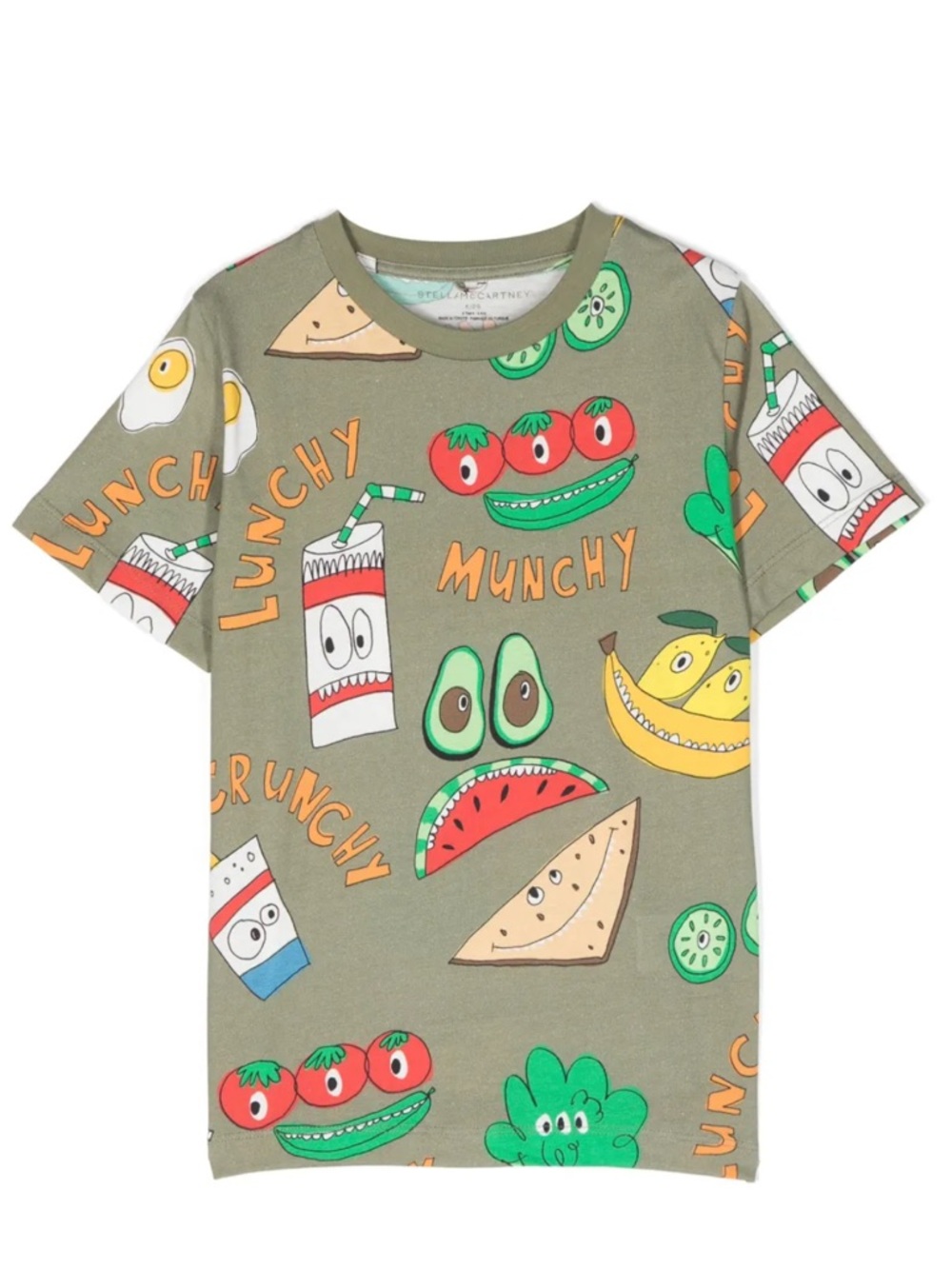 Stella McCartney Kids, Crunchy Lunchy cotton T-shirt 🥦